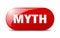 myth button. sticker. banner. rounded glass sign