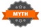 myth label. myth isolated seal. sticker. sign