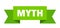 myth ribbon. myth isolated band sign.