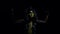 Mythical creature, Medusa Gorgon posing in the dark