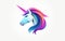 Mythical Marvel: Isolated 3D Unicorn Icon Illustration