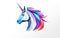 Mythical Marvel: Isolated 3D Unicorn Icon Illustration