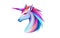 Mythical Marvel: Isolated 3D Unicorn Icon Illustration