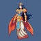 Mythology-inspired Pixel Art: Paimon In Fire Emblem Style