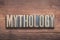 Mythology letters wood