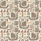 Myths and legends pattern scandinavian style design