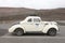 MYVATN, ICELAND, 24 OCTOBER 2019: Oldtimer car in the Icelandic Saga Rallye