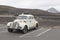 MYVATN, ICELAND, 24 OCTOBER 2019: Oldtimer car in the Icelandic Saga Rallye