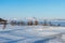 Myvatn lake and snow