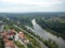 The MÄ›lnÃ­k town â€“ confluence rivers Vltava and Elbe