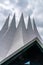 MÃ¶ckernstrasse, Berlin, Germany - july 07, 2019: pointy roof of the Tempodrom