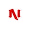 N, AI initial modern bold vintage monogram logo template