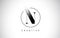 N Brush Stroke Letter Logo Design. Black Paint Logo Leters Icon.