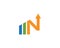 N Letter Finance Logo Template