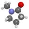 N-methyl-2-pyrrolidone NMP chemical solvent molecule.