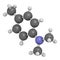 N,N-dimethyl-p-toluidine (DMPT) molecule. Commonly used as catalyst in the production of polymers and in dental materials and bone