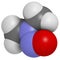 N-Nitrosodimethylamine (dimethylnitrosamine, NDMA, DMN) pollutant molecule. Highly toxic, especially to the liver and suspected