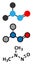 N-Nitrosodimethylamine (dimethylnitrosamine, NDMA, DMN) pollutant molecule. Highly toxic, especially to the liver and suspected