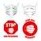 N95 Mask Icons and Warnings