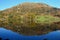 Nab Scar reflected in Rydal Water, Lake District Cumbria, UK