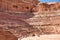 Nabataean Amphitheater at Petra historical site in Jordan