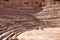 Nabataean Amphitheater at Petra historical site in Jordan