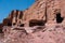 Nabatean tombs in Petra, Jordan