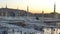 Nabawi Mosque time lapse from dawn to morning morning closeup