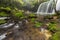 Nabegataki waterfalls with beautiful natural landscape in Kumamoto, Kyushu, Japan