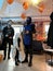 Naberezhnye Chelny, Russia - November, 06, 2022: young people, guys celebrate halloween at work, guys in halloween costumes