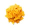 Nachos Chips Isolated, Mexican Triangle Corn Chips for Nacho Tortilla, Maize Snack, Nachos on White Background