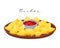 Nachos, corn chips with chili tomato sauce, Latin American cuisine. National cuisine of Mexico. Food illustration vector