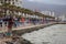 NADOR, MOROCCO - MAY 21, 2017: View of the promenade in Nador. Is a coastal city and provincial capital in the northeastern Rif