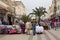 NADOR, MOROCCO - MAY 22, 2017: Flea market near the Mosque Haj Mostafa in the center of Nador. Is a coastal resort city and