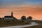 The Naerholmen Lighthouse after sunset