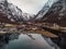 Naeroyfjord in Gudvangen village, Norway