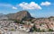 Nafplio or Nafplion city, Greece, Old town and fortress aerial drone view