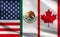 NAFTA, North American Free Trade Agreement historical flag