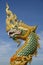 naga head statue in Thakhek Laos