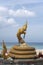 Naga statue karon beach phuket thailand