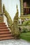 Naga on temple steps, Wat Chiang Man, Chiang Mai, Thailand