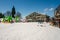 NAGANO,JAPAN - February 22, 2019 : Beautiful Landscape view of Nozawa Onsen in winter , Nagano, Japan