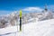 NAGANO,JAPAN - February  22, 2019 :  Landscape of Nozawa Onsen in winter , Nagano, Japan