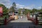 Nagano - Japan, June 3, 2017: Bridge at the Buddhist Zenkoji t