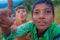 NAGARKOT, NEPAL OCTOBER 11, 2017: Close up of unidentified group of playful little children playing and enjoying time