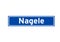 Nagele isolated Dutch place name sign. City sign from the Netherlands.