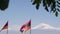 Nagorno-karabakh conflict, Azerbaijan war. Armenian flag on military cementary.