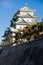 Nagoya Castle donjon seen perched on the ramparts