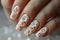 Nail art mastery: a captivating showcase of 3d three-dimensional elegance, featuring beautiful design adorning nails