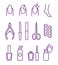 Nail Beauty Spa Manicure Vector Icon